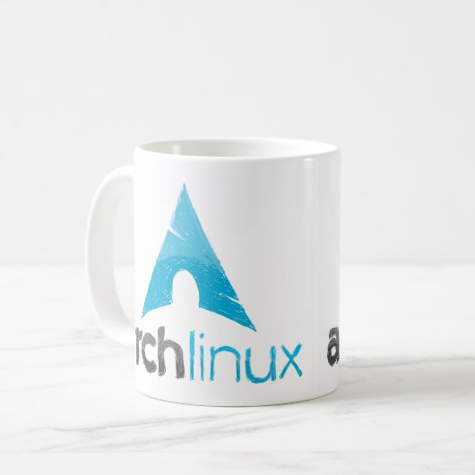 Bogen-Linux-Logo Kaffeetasse (Vorderseite Links)