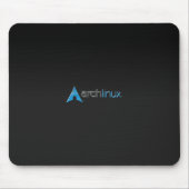 Bogen-Linux-Schwarzes Mousepad (Vorne)