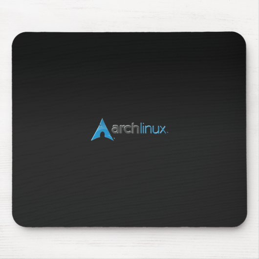 Bogen-Linux-Schwarzes Mousepad (Vorne)