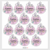 Bogen mit 14 Oster-Aufklebern Cupcake-Toppers Aufkleber (Blatt)