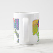 Bogen mit Mustern Jumbo-Tasse (Rückseite)