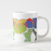 Bogen mit Mustern Jumbo-Tasse (Rechts)