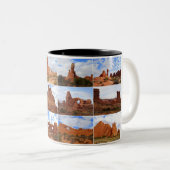 Bögen Nationalpark, Utah, Collagen-Tasse Zweifarbige Tasse (VorderseiteRechts)
