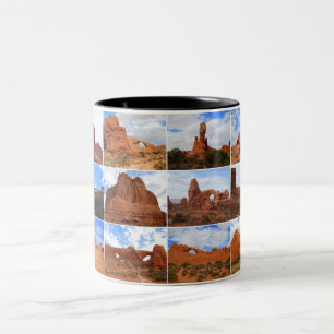 Bögen Nationalpark, Utah, Collagen-Tasse Zweifarbige Tasse