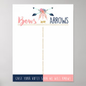 Bögen oder Pfeile stimmen über das Party der Gesch Poster (Vorne)