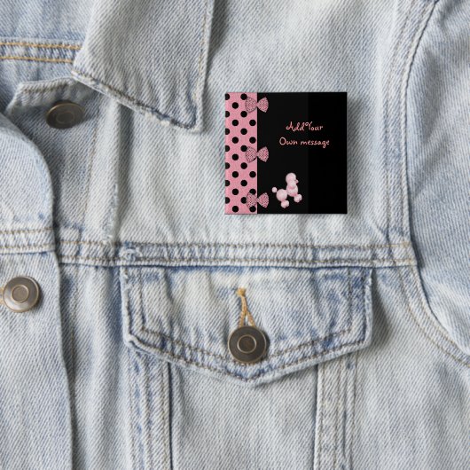 Bögen u. Pudel-Knopf Button (Beispiel)