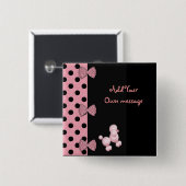 Bögen u. Pudel-Knopf Button (Vorne & Hinten)