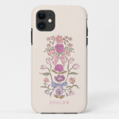 Bogen und Blüten Blumenrosa Case-Mate iPhone Hülle (Rückseite)