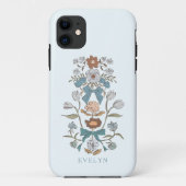Bogen und Blüten Blütenblau Case-Mate iPhone Hülle (Rückseite)