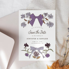 Bogen und Blüten Lilac Save The Date