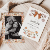 Bogen und Blüten Terrakotta Save the Date