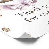 Bogen- und Kaffeebauer Danke für Ihr Kommen Poster (Ecke)