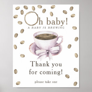 Bogen- und Kaffeebauer Danke für Ihr Kommen Poster