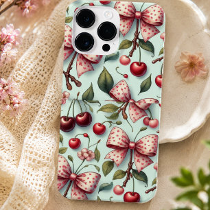 Bogen- und Kirschenmuster Case-Mate iPhone 14 Pro Max Hülle