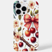 Bogen- und Kirschmuster Case-Mate iPhone Hülle (Rückseite)