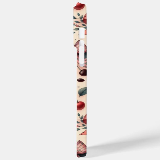 Bogen- und Kirschmuster Case-Mate iPhone Hülle (Rückseite / Links)