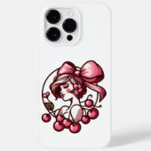 Bogen- und Kirschmuster Case-Mate iPhone Hülle (Rückseite)