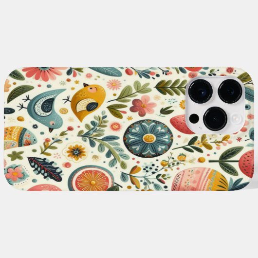 Bogen- und Kirschmuster Case-Mate iPhone Hülle (Rückseite (Horizontal))