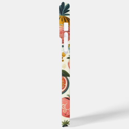 Bogen- und Kirschmuster Case-Mate iPhone Hülle (Rückseite / Links)