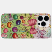 Bogen- und Kirschmuster Case-Mate iPhone Hülle (Rückseite (Horizontal))