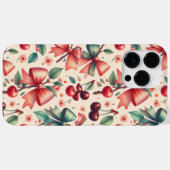 Bogen- und Kirschmuster Case-Mate iPhone Hülle (Rückseite (Horizontal))