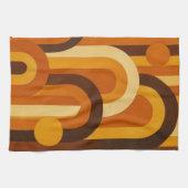 Bögen und Sonnenflecken Retro MCM geometrisches De Geschirrtuch (Horizontal)