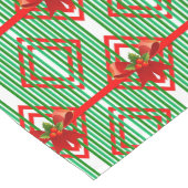 Bogen und Streifen Retro Weihnachtstisch Runner Großer Tischläufer (Ecke)