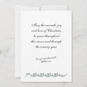 Bögen und Zweige - Foto & Weihnachtsgruß Feiertagskarte (Rückseite)