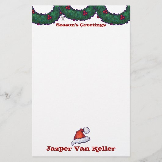 Bogen von Holly Briefpapier (Vorderseite)