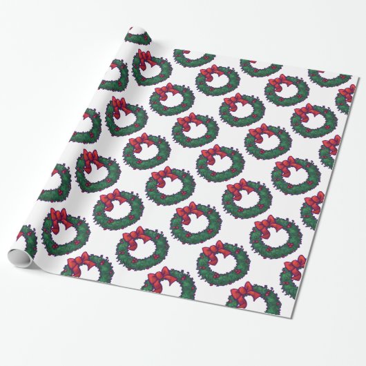 Bogen von Holly Geschenkpapier (Ungerollt)