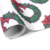 Bogen von Holly Geschenkpapier (Rolleneckpunkt)