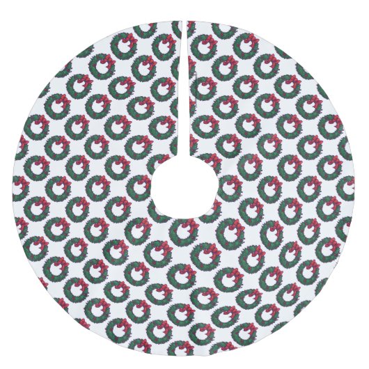 Bogen von Holly Polyester Weihnachtsbaumdecke (Vorderseite)