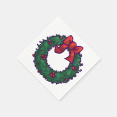 Bogen von Holly Serviette (Ecke)