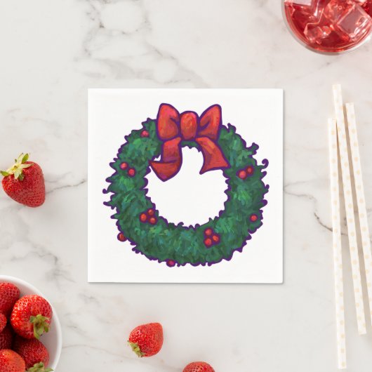 Bogen von Holly Serviette (Beispiel)