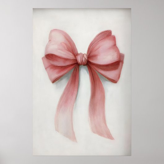 Bogen Wandkunst Druck, Rosa Bogen Drucke, Mädchen  Poster (Vorne)