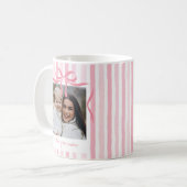 Bogen & Wasserfarbenstreifen Individueller Text & Kaffeetasse (Vorderseite Links)