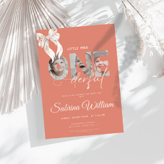 Bogen wenig vermisst Onederday 1. Geburtstag 3 Fot Einladung