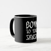 Bogen zu Ihrem Sensei Tasse (Vorderseite Links)