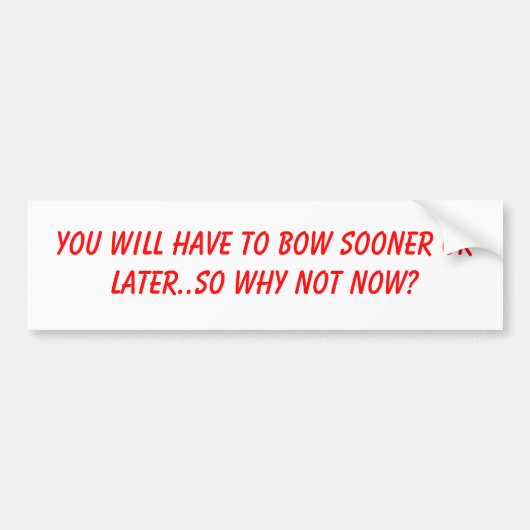 Bogen zum Gottaufkleber Autoaufkleber (Vorne)