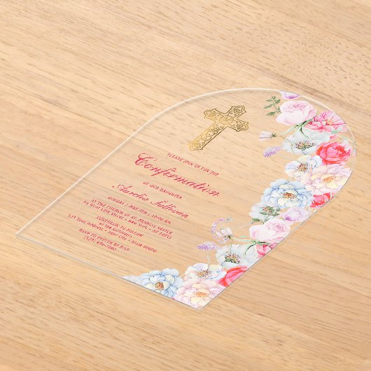 Bogenbestätigung der Blume für Wasserfarben Acryleinladungen (Ablage )