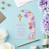 Bogenbestätigung der Wildblumen für Wasserfarben Acryleinladungen (Insitu (Hochzeit))