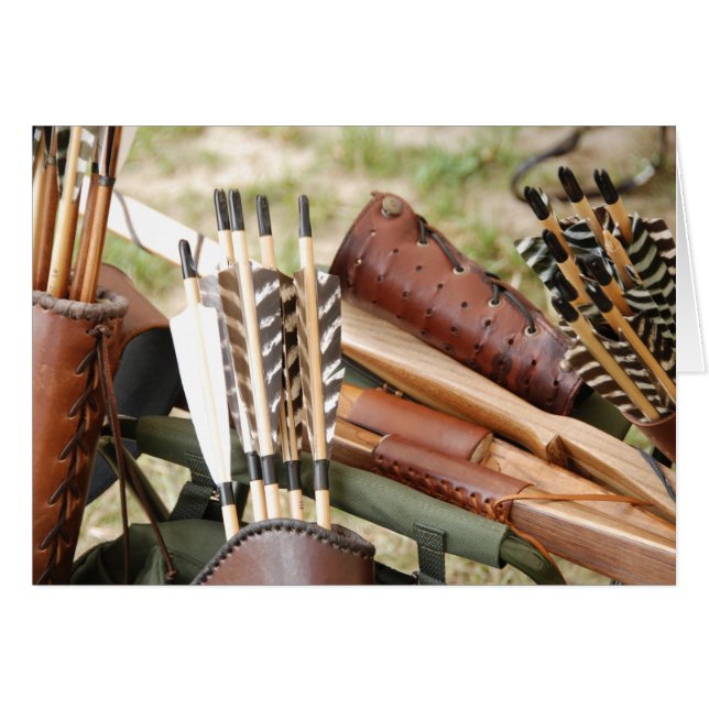 Bogenbogen, Pfeile und Quiver (Vorderseite (Horizontal))