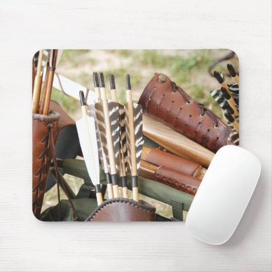 Bogenbogen, Pfeile und Quiver Mousepad (Mit Mouse)