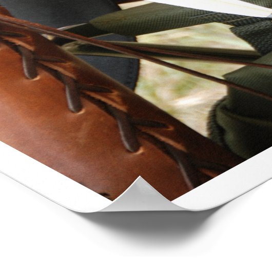 Bogenbogen, Pfeile und Quiver Poster (Ecke)