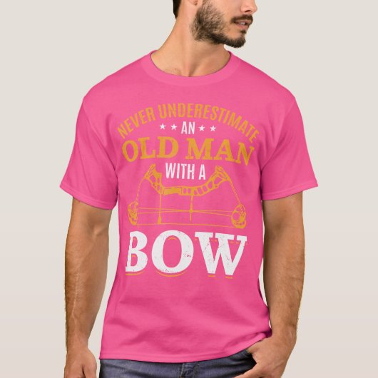 Bogenbogen-Pfeile unterschätzen niemals einen alte T-Shirt (Vorderseite)