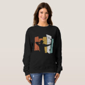 Bogenbogen Vintage Retro Sweatshirt (Vorne ganz)