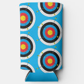 Bogenbogenziel und -pfeile selters dosenkühler (Vorderseite)