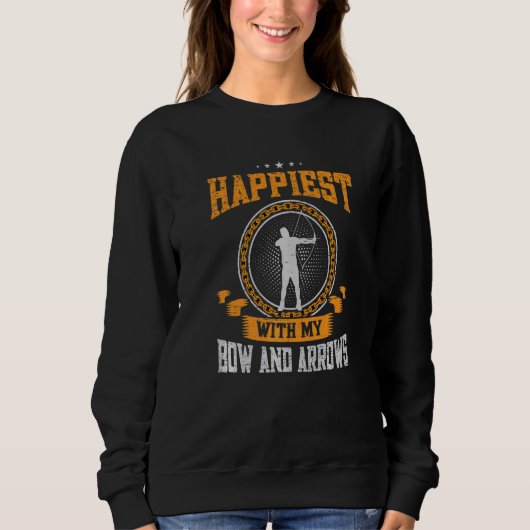 Bogenbow Arrow Arrow Premium Sweatshirt (Vorderseite)