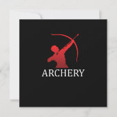 Bogenbow Arrow Shooting Bowman Archer-Geschenk Einladung (Vorderseite)