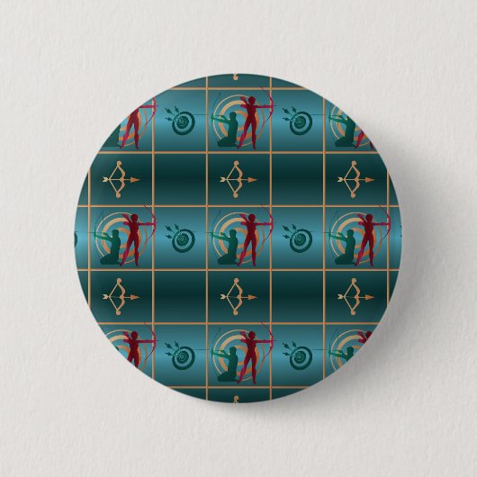 Bogenbow und Bogenschießen Button (Vorderseite)